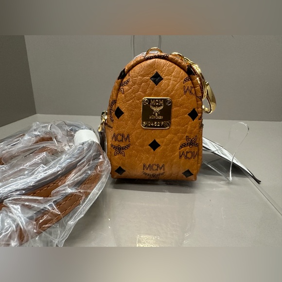 MCM MICRO BACKPACK WITH CROSSBODY STRAP. Can also be used as a bag charm. NWT - Picture 5 of 10